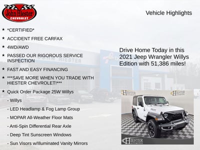 2021 Jeep Wrangler Willys 4x4