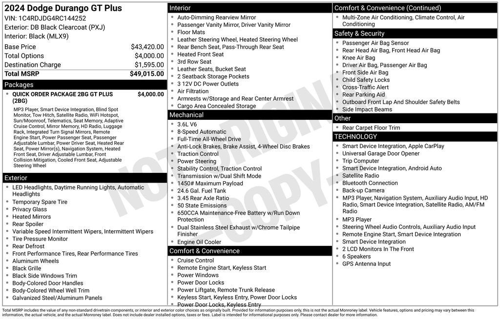 2024 Dodge Durango GT Plus