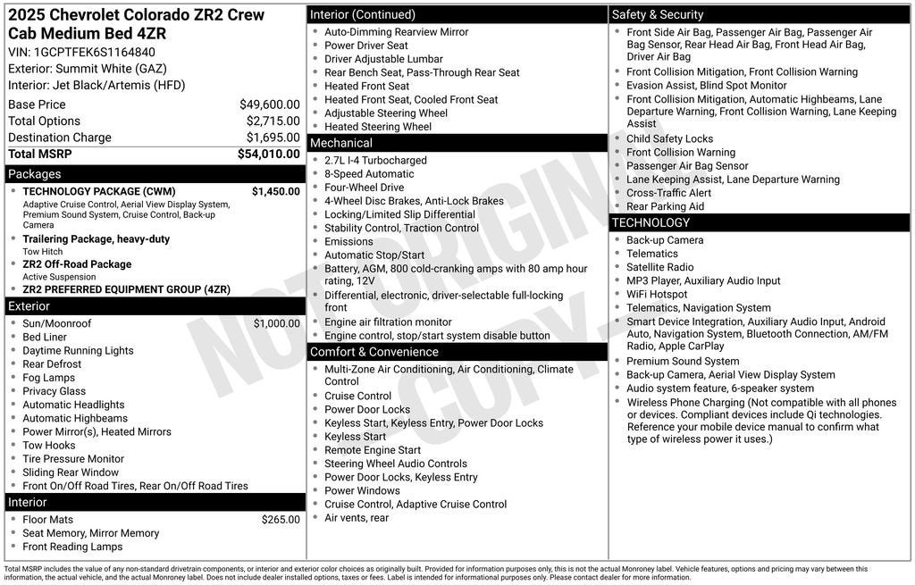 2025 Chevrolet Colorado ZR2