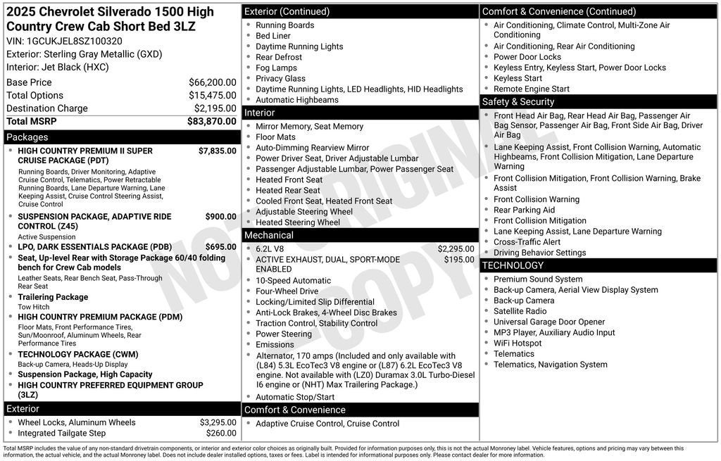 2025 Chevrolet Silverado 1500 High Country