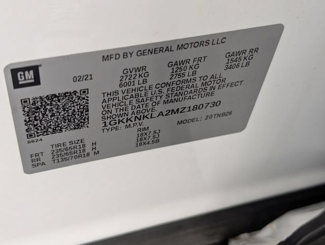 2021 GMC Acadia SLE
