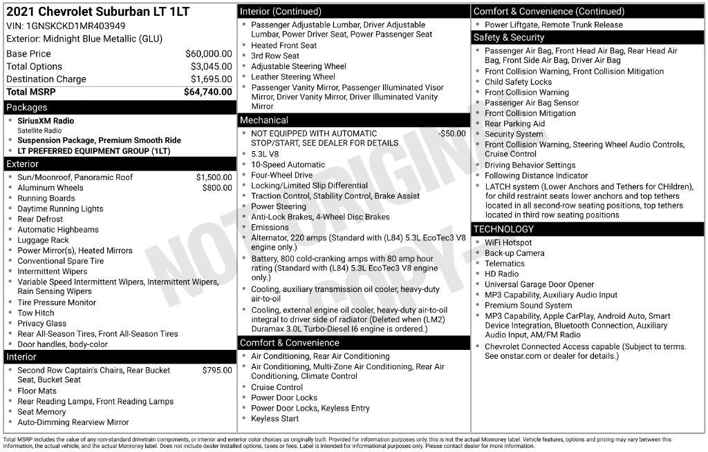 2021 Chevrolet Suburban LT