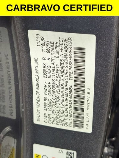 2020 Honda Accord EX