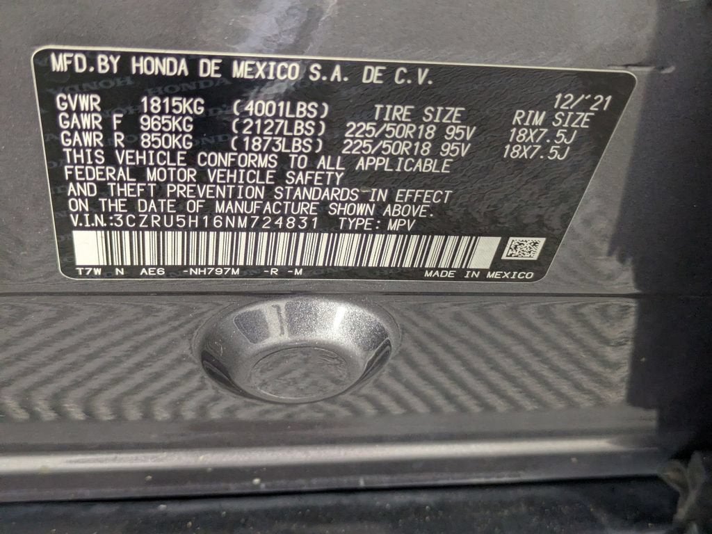 2022 Honda HR-V 2WD Sport