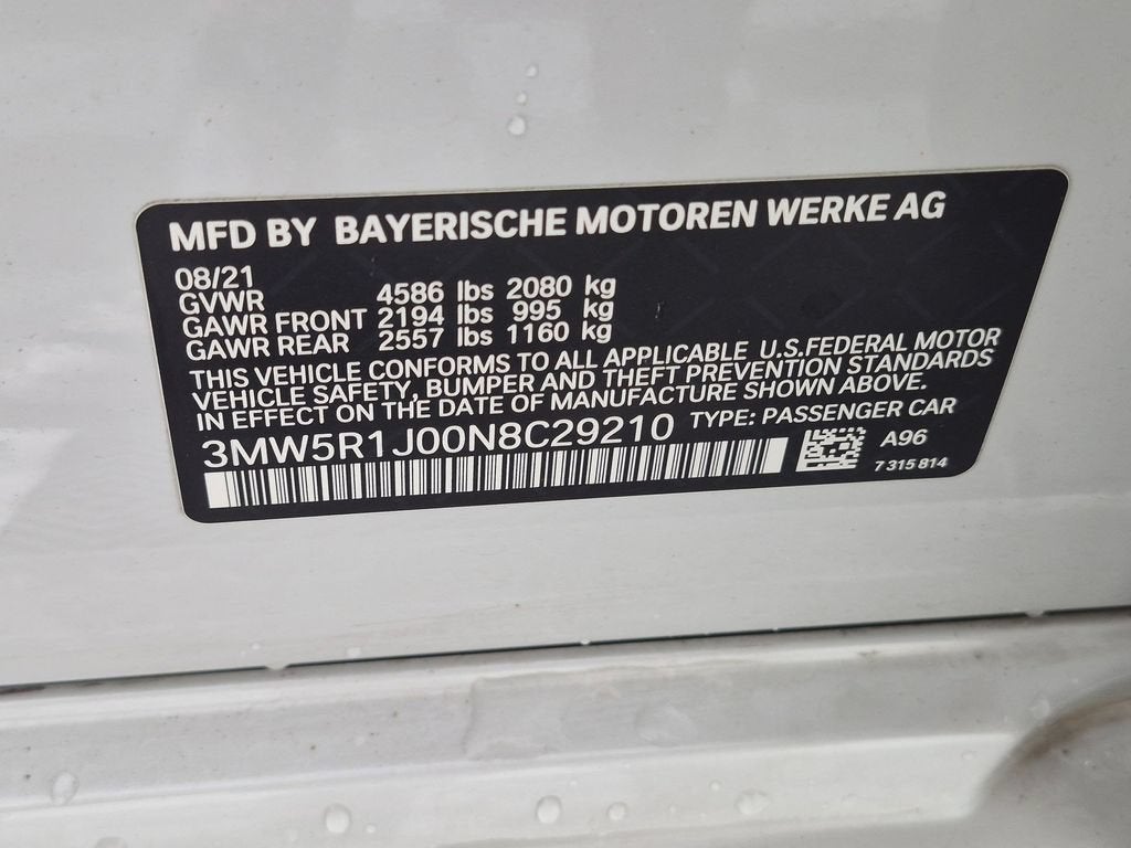 2022 BMW 330i 330i