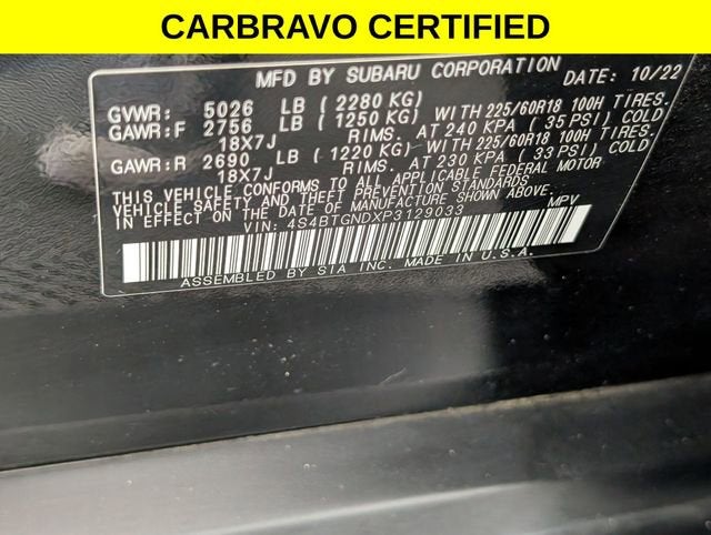 2023 Subaru Outback Limited XT