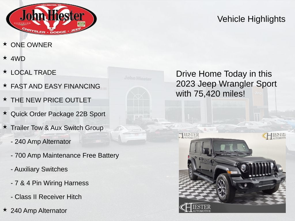2023 Jeep Wrangler Sport