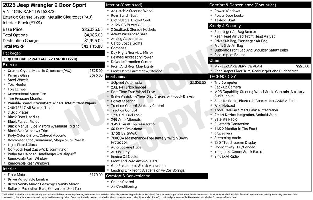 2026 Jeep Wrangler 2-Door Sport - Photo 28