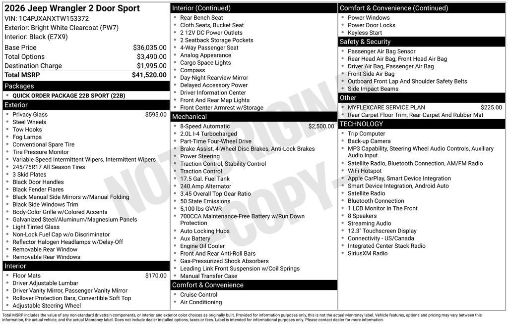 2026 Jeep Wrangler 2-Door Sport - Photo 28