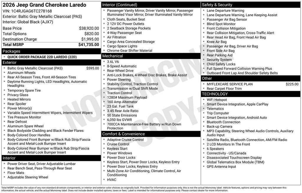 2026 Jeep Grand Cherokee Laredo