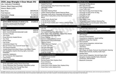 2026 Jeep Wrangler Moab 392