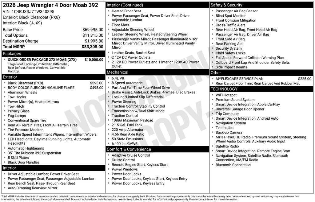 2026 Jeep Wrangler Moab 392