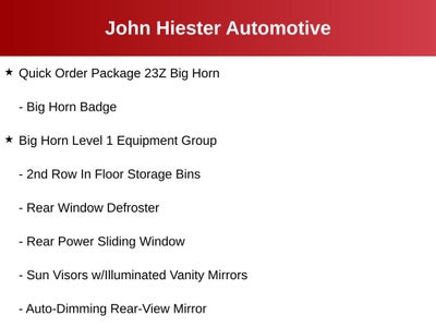 2022 RAM 1500 Big Horn/Lone Star