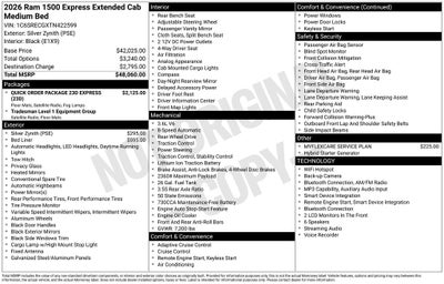 2026 RAM 1500 Express