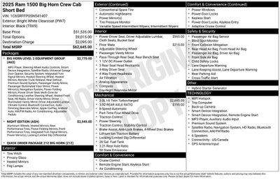 2025 RAM 1500 Big Horn/Lone Star
