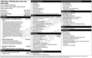2025 RAM 1500 Big Horn/Lone Star