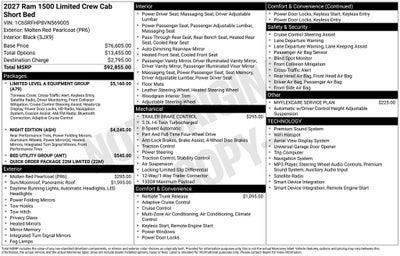 2027 RAM 1500 Limited