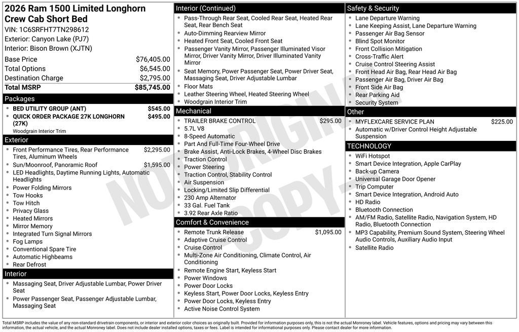 2026 RAM 1500 Limited