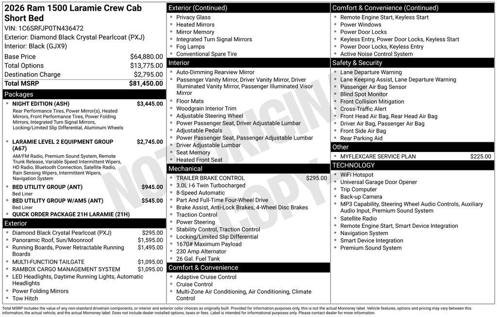 2026 RAM 1500 Laramie