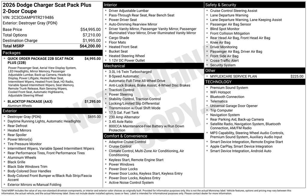 2026 Dodge Charger Scat Pack Plus