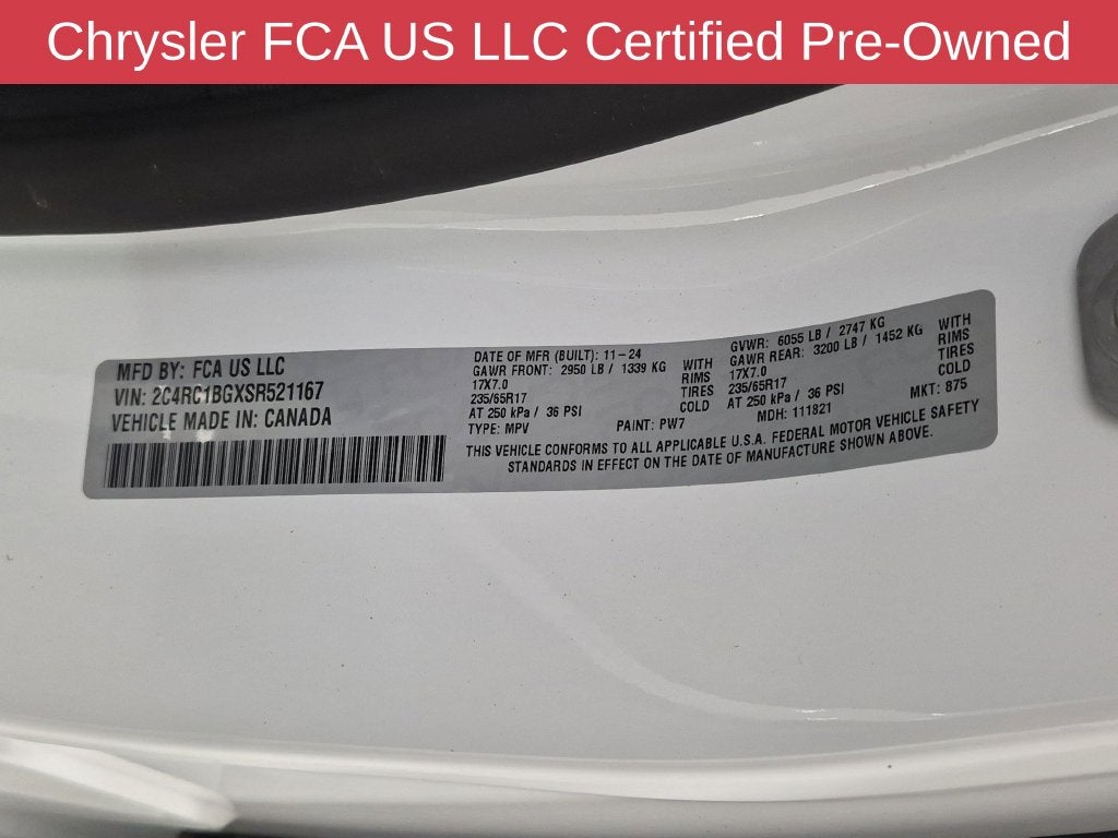 2025 Chrysler Pacifica Select