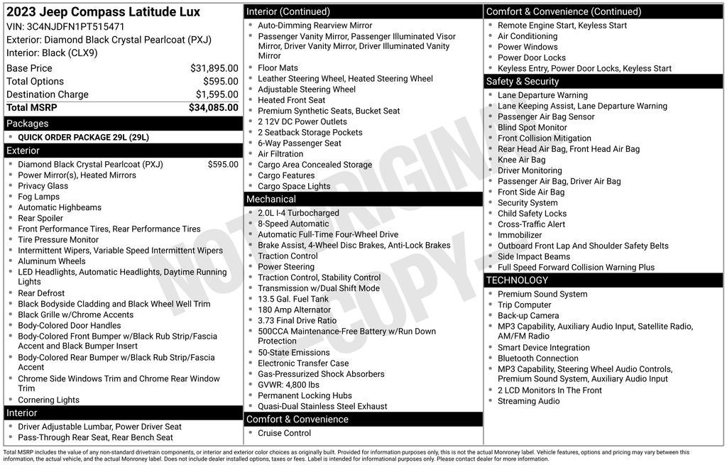 2023 Jeep Compass Latitude Lux