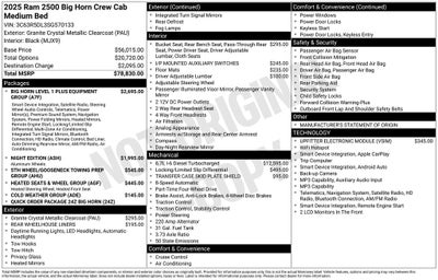 2025 RAM 2500 Big Horn