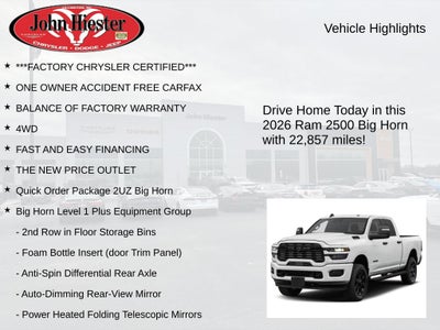2026 RAM 2500 Big Horn