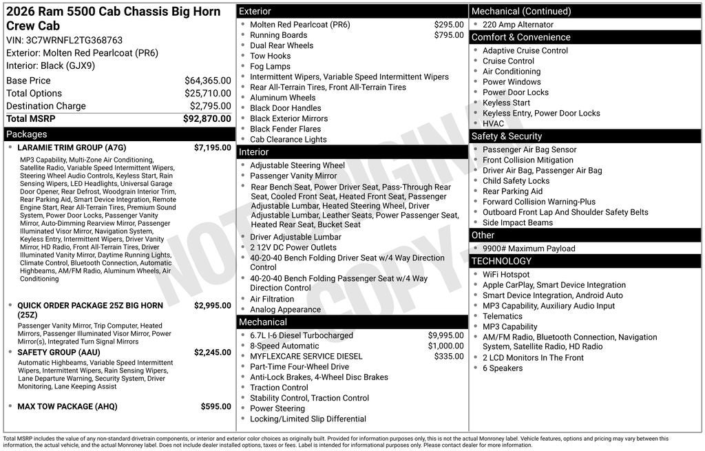 2026 RAM 5500HD Tradesman