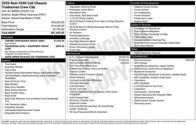 2026 RAM 5500HD Tradesman