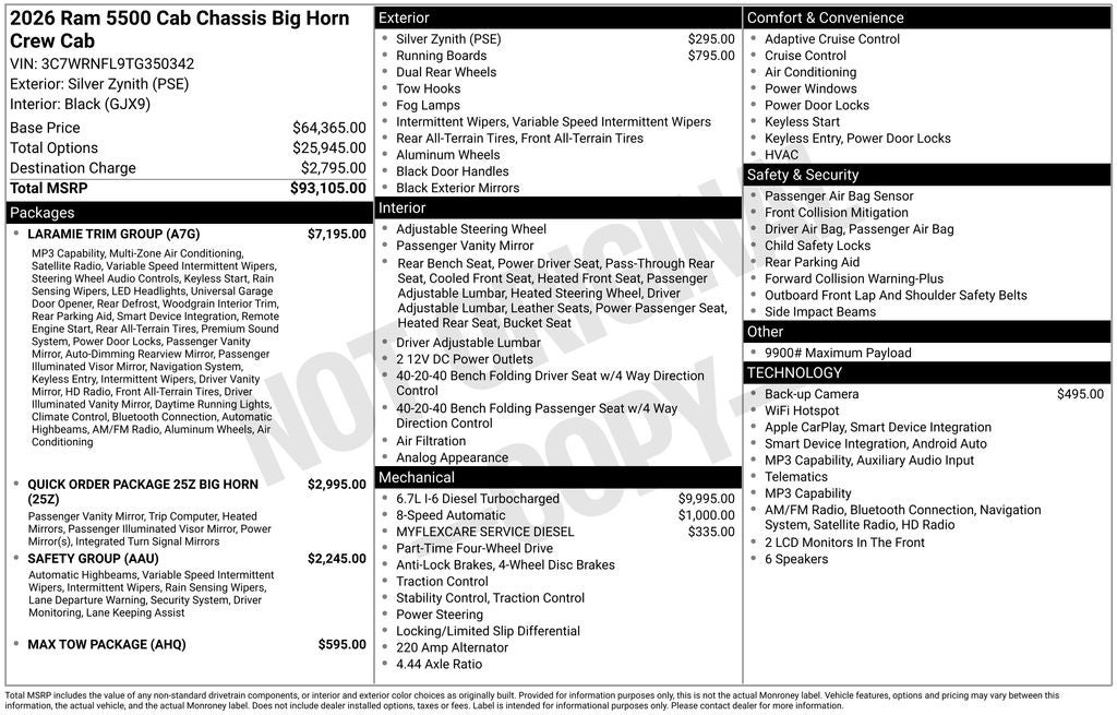 2026 RAM 5500HD Tradesman