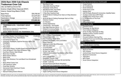 2026 RAM 3500 Tradesman