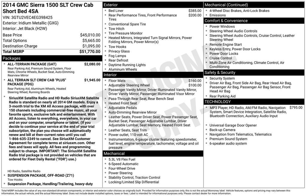 2014 GMC Sierra 1500 SLT