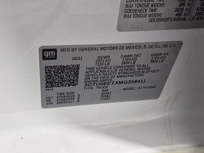 2021 GMC Sierra 1500 AT4