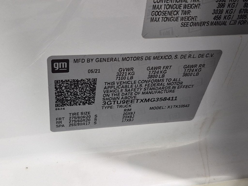 2021 GMC Sierra 1500 AT4