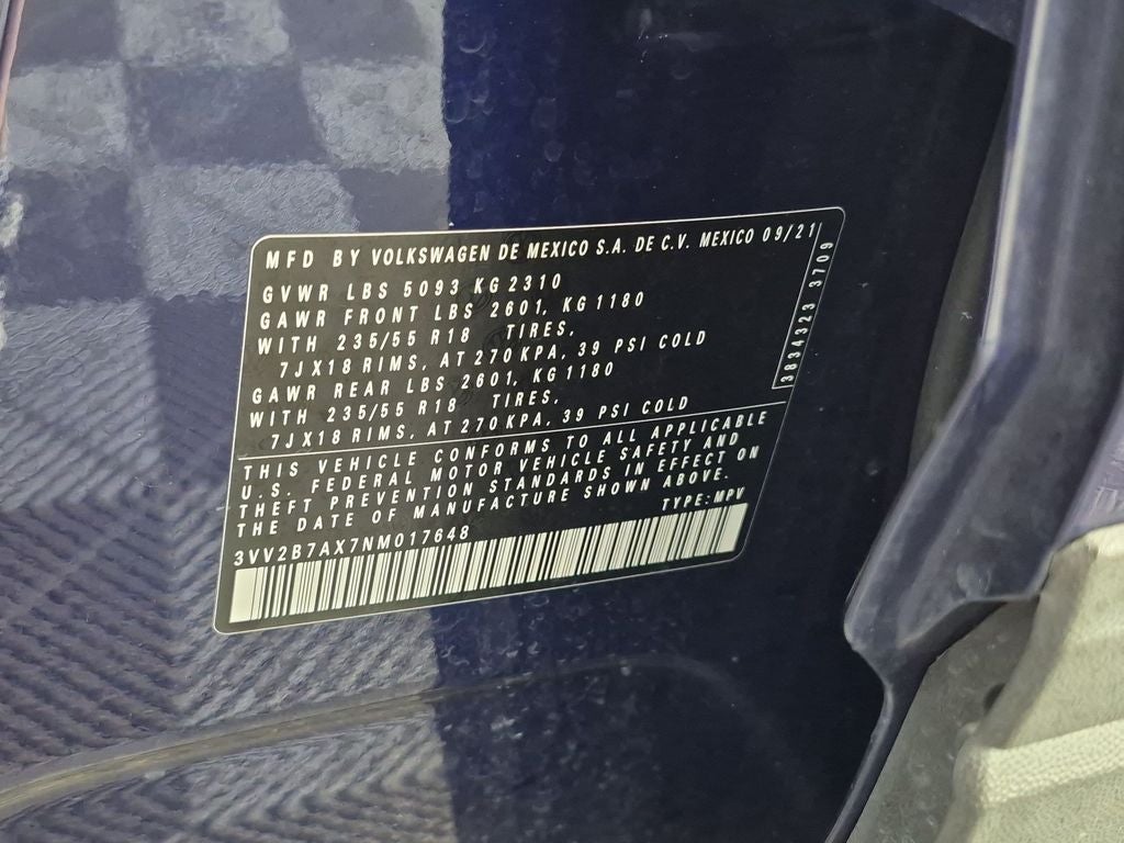 2022 Volkswagen Tiguan 2.0T SE