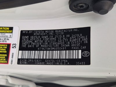 2021 Toyota Camry TRD V6