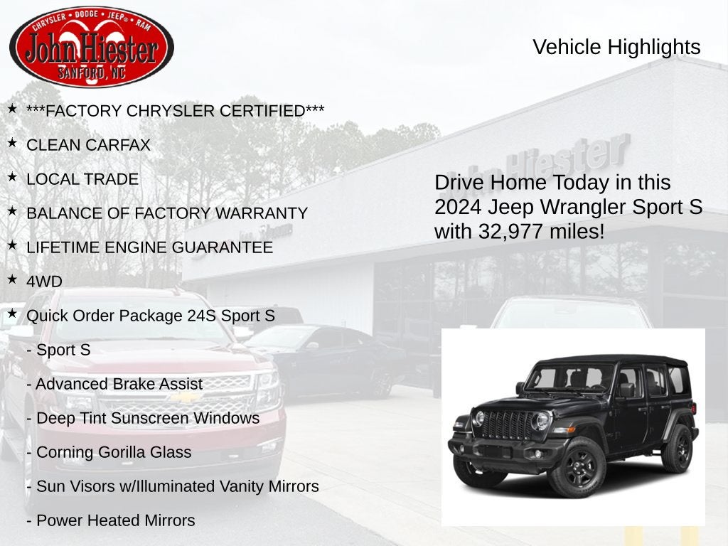 2024 Jeep Wrangler Sport S