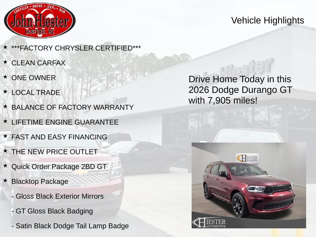 2026 Dodge Durango GT