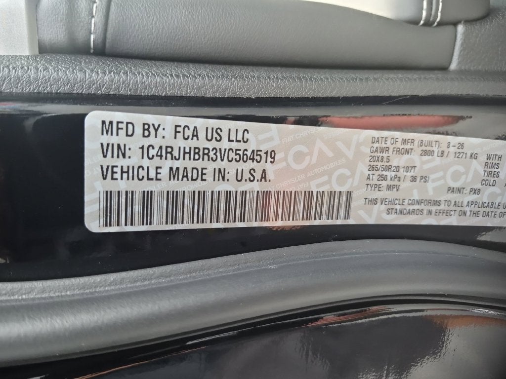 2027 Jeep Grand Cherokee Limited Reserve