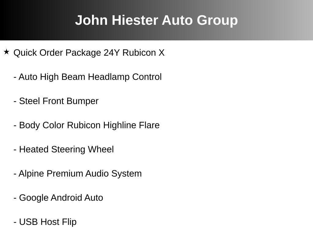 2025 Jeep Gladiator Rubicon