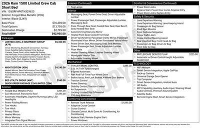 2026 RAM 1500 Limited