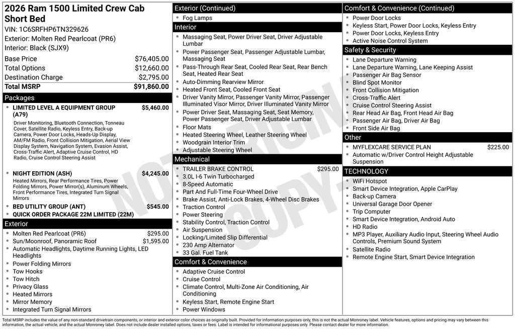 2026 RAM 1500 Limited