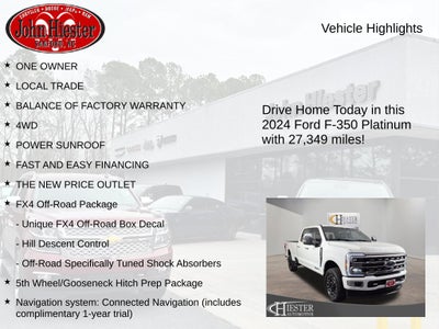 2024 Ford F-350SD Platinum