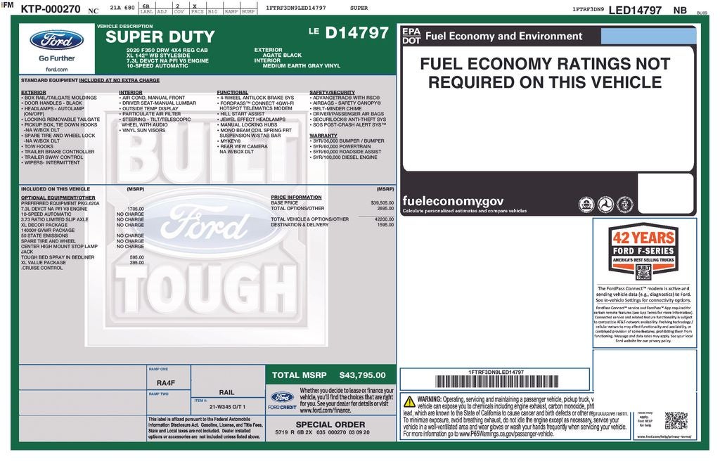 2020 Ford F-350SD XL DRW