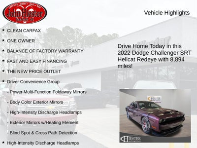 2022 Dodge Challenger SRT Hellcat Redeye