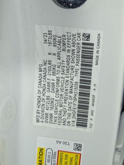 2023 Honda Civic EX