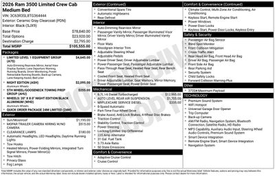 2026 RAM 3500 Limited