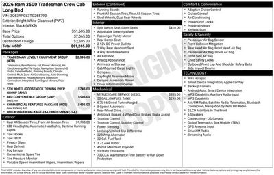 2026 RAM 3500 Tradesman