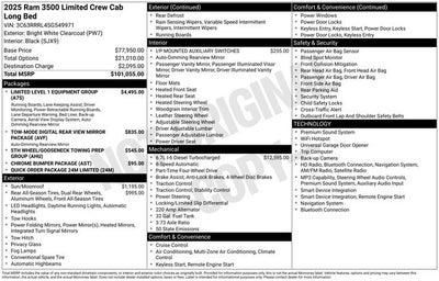 2025 RAM 3500 Limited